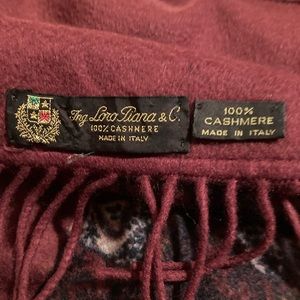 Beautiful vintage Loro Piano of Italy Cashmere throw never used,  pristine!